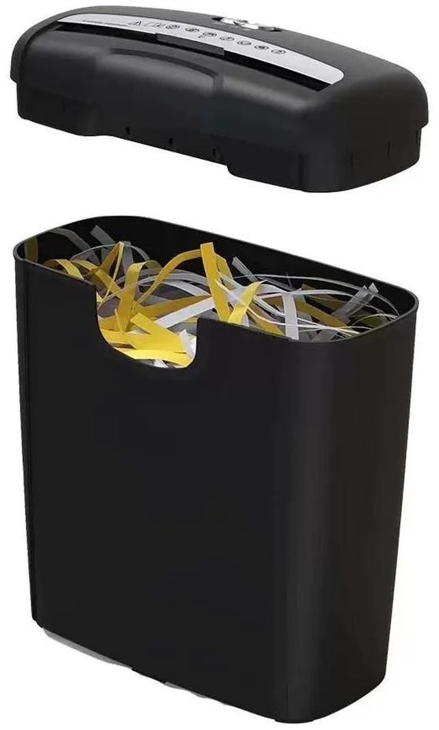 Main image of 6-Sheet Strip-Cut Paper Shredder Credit Card CD DVD Commercial Office Heavy Duty Destory