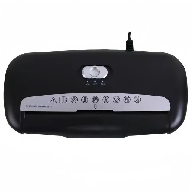 Alt view image 5 of 7 - 6-Sheet Strip-Cut Paper Shredder Credit Card CD DVD Commercial Office Heavy Duty Destory