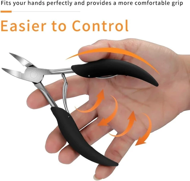Alt view image 3 of 7 - Podiatrist Heavy Duty Toenail Clippers For Seniors Thick Ingrown Nails