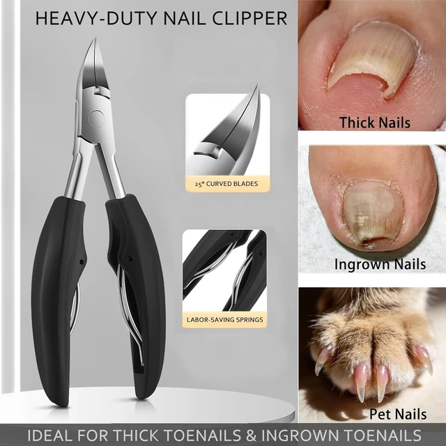 Alt view image 2 of 7 - Podiatrist Heavy Duty Toenail Clippers For Seniors Thick Ingrown Nails