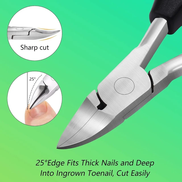 Alt view image 7 of 7 - Podiatrist Heavy Duty Toenail Clippers For Seniors Thick Ingrown Nails