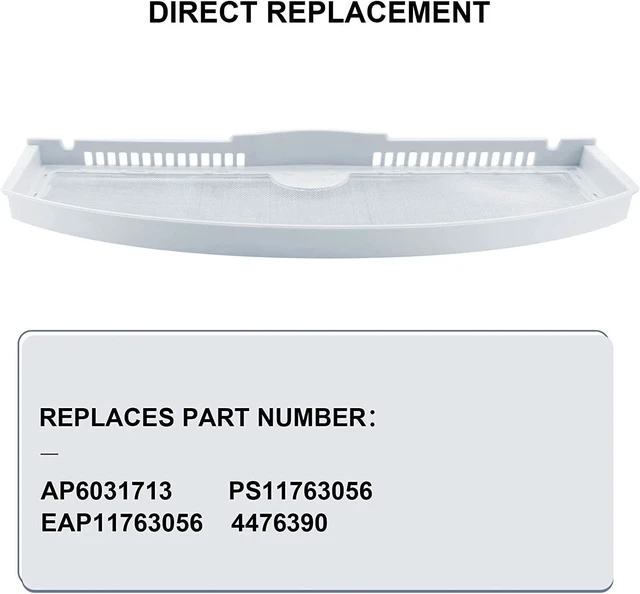 Alt view image 3 of 7 - WE03X23881 Dryer Lint Filter Screen for GE Hotpoint AP6031713 PS11763056 NEW
