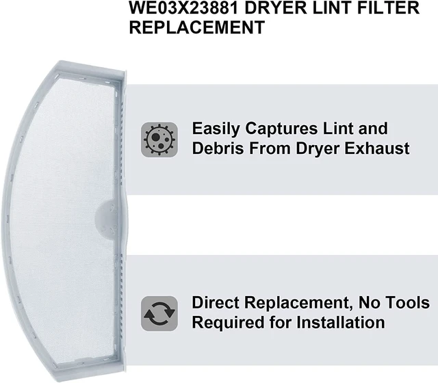 Alt view image 7 of 7 - WE03X23881 Dryer Lint Filter Screen for GE Hotpoint AP6031713 PS11763056 NEW