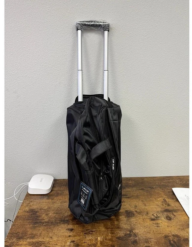 Alt view image 4 of 6 - 20 Inch Wheeled Duffle Bag Foldable Carry On Travel Luggage for Flight Trip