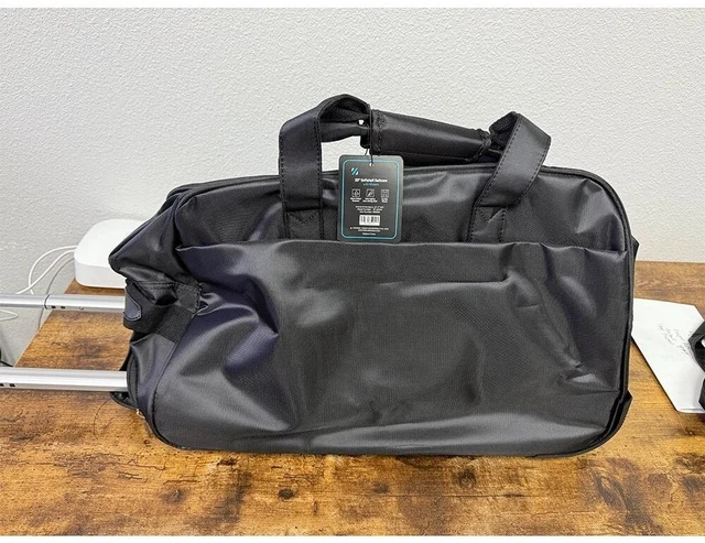 Alt view image 5 of 6 - 20 Inch Wheeled Duffle Bag Foldable Carry On Travel Luggage for Flight Trip