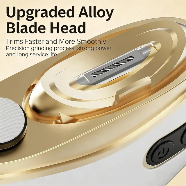 Alt view image 6 of 7 - Automatic Electric Toe Nail Clippers Grinder for Thick Nails Seniors LED Light