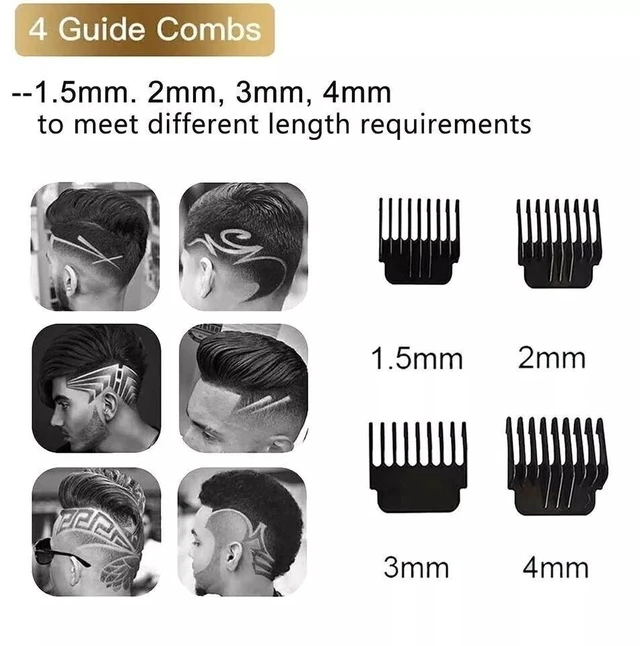 Alt view image 4 of 7 - Rechargeable Hair Clippers Trimmer Cutting Beard Cordless Barber Shaving Machine
