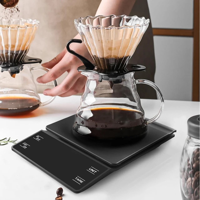 Alt view image 2 of 4 - Precision Coffee Scale w/ Timer 3kg/0.1g for Espresso Pour Over Maker Brew