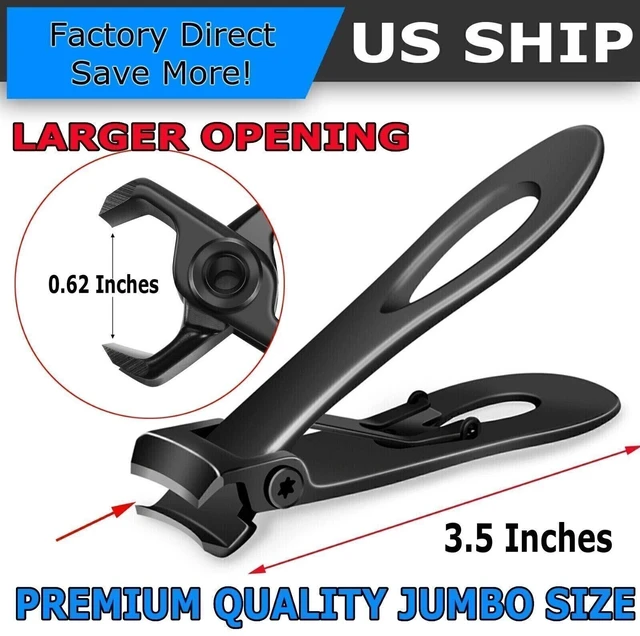 Main image of 15mm Wide Jaw Toenail Clippers for Thick Nails Heavy Duty Seniors Ingrown Tool
