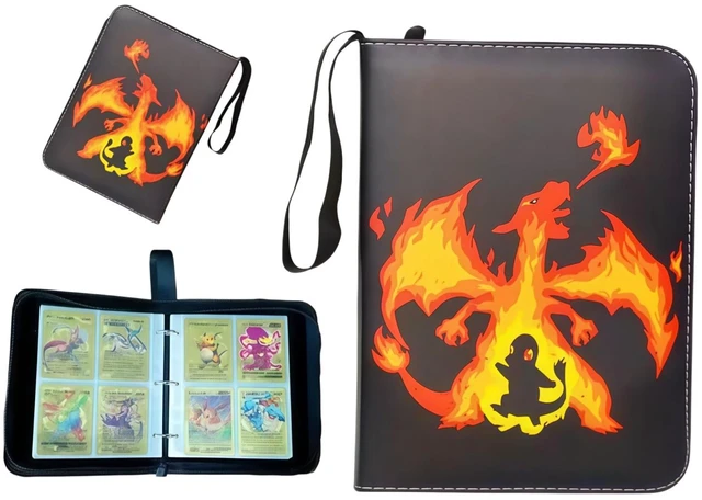 Alt view image 3 of 7 - 4 Pocket Trading Card Binder Holder Fits 400 Cards Premium Sleeves Album TCG USA