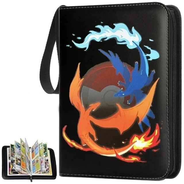 Main image of 4 Pocket Trading Card Binder Holder Fits 400 Cards Premium Sleeves Album TCG USA