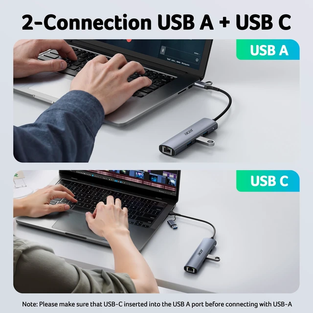 Alt view image 5 of 7 - USB to Ethernet Adapter, USBC Hub Ethernet 1Gbps with 3*USB 3.0 | USB to Network Adapter Aluminum Heat Dissipation, Driver Free for Laptop, Windows 10, 8.1, Mac OS, MacBook, iPad (0.65FT)