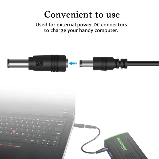 Alt view image 3 of 6 - 10 PCS Universal 5.5 x 2.1 mm DC Connector Jack Power Adapter | Laptop Charger Tips, Barrel Supply Plugs for Laptop Charger, Led Strip, Webcam, Router
