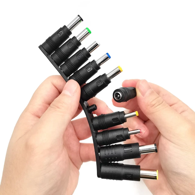 Alt view image 6 of 6 - 10 PCS Universal 5.5 x 2.1 mm DC Connector Jack Power Adapter | Laptop Charger Tips, Barrel Supply Plugs for Laptop Charger, Led Strip, Webcam, Router