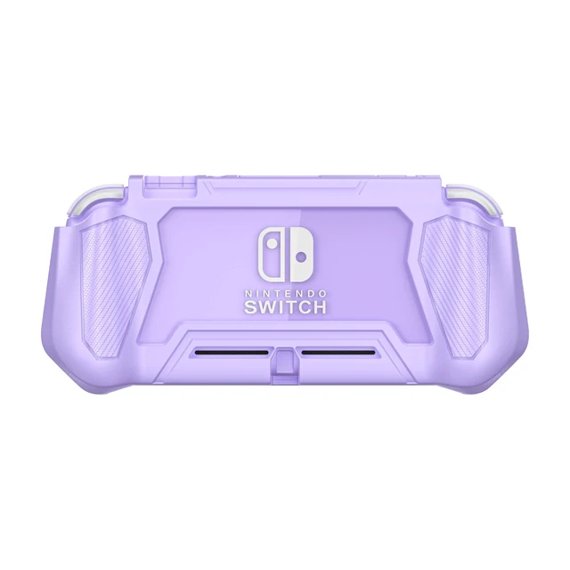 Alt view image 4 of 7 - Compatible with Nintendo Switch Lite Screen Protector Case Cover with Hand Grip, Detachable Protective Case with Shockproof and Anti-Scratch Design for Nintendo Switch Lite, Purple