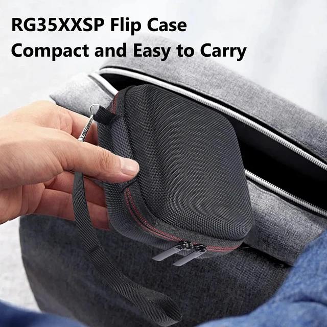 Alt view image 2 of 7 - Carrying Case for RG35XXSP/RG34XXSP Hard EVA Shell, Shockproof, Mesh Pocket | Fits RG35XXSP / Flip / 34XXSP & GBA SP Hard EVA Shell, Soft Lining, Shockproof, Lightweight, Waterproof, Carrying Strap