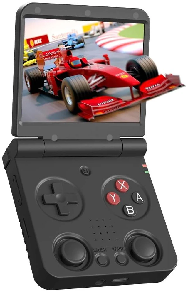 Main image of Flip V2 Retro Handheld Gaming Console with Quiet Hinge, 3.5" 640*480 IPS Screen Dual System with 30+ Emulator Portable Video Game Hand Held Console with HDMI WiFi OTG Bluetooth, Black