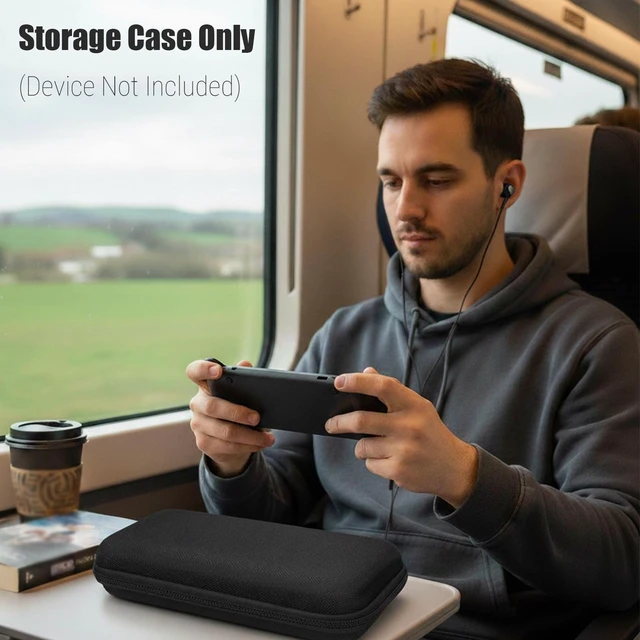 Alt view image 4 of 7 - Travel Carrying Case for Retroid Pocket 6/ G2/ 5/ 4/ 4pro Game Handheld Console (Case Only) - Hard Protective Carrying Storage Bag