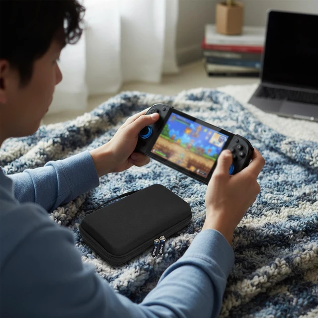 Alt view image 7 of 7 - Travel Carrying Case for Retroid Pocket 6/ G2/ 5/ 4/ 4pro Game Handheld Console (Case Only) - Hard Protective Carrying Storage Bag