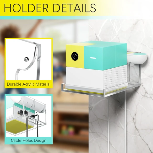Alt view image 3 of 7 - Wall-Mounted Holder for Nex Playground Console and Remote, Durable Acrylic Shelf Compatible with Nex Playground Game System for Kids & Families, Keep Organized and Secure (Holder Only)