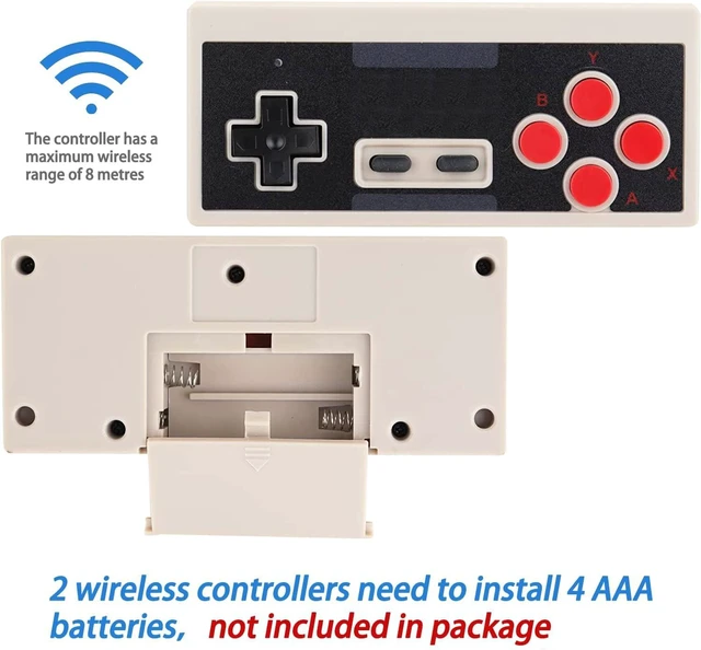 Alt view image 5 of 7 - New Wireless Retro Gaming Console Built-in 620 Video Games | AV Output 8-Bit Classic Rereo Game Console with 2 Wireless Controllers, Plug & Play TV Nostalgia Gaming Gifts
