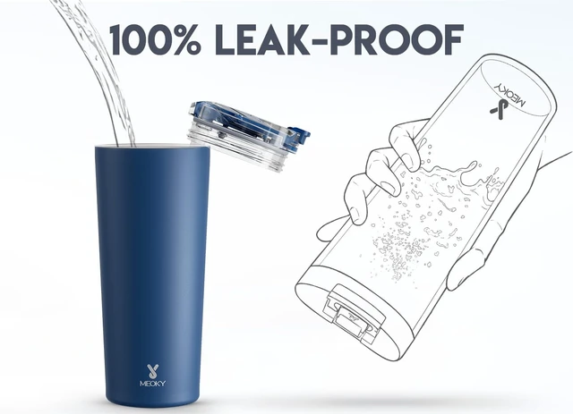 Alt view image 5 of 7 - 24 oz Insulated Travel Coffee Mug: Leak Proof Lid, Sea | Stainless Steel Coffee Tumbler, Keeps Hot for 8 Hours or Cold for 24 Hours, Fits in Car Cup Holder, BPA Free