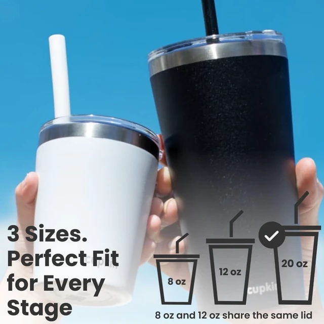 Alt view image 5 of 7 - Stainless Steel Insulated Tumbler with Lid and Straw, 20 oz Stainless Steel Cups, Set of 2 Travel Coffee Mug for Adults, Iced Coffee Cup with Lid, Tumbler for Travel (Blue + Green)