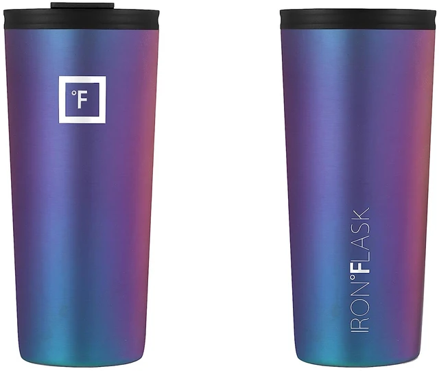 Alt view image 5 of 7 - 24 oz Classic Insulated Tumbler | Vacuum Insulated Stainless Steel Tumbler with Solid Lid - Double Walled Travel Cup, Sweat Free, BPA Free (Aurora)
