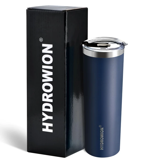 Alt view image 6 of 7 - 20 oz Insulated Tumbler Skinny Coffee Cup with Straw Lid 24 Hrs Cold | 304 Stainless Steel Vacuum thermal Travel Mugs Leakproof Lightweight for 12 Hrs Hot or 24 Hrs Cold Drinks