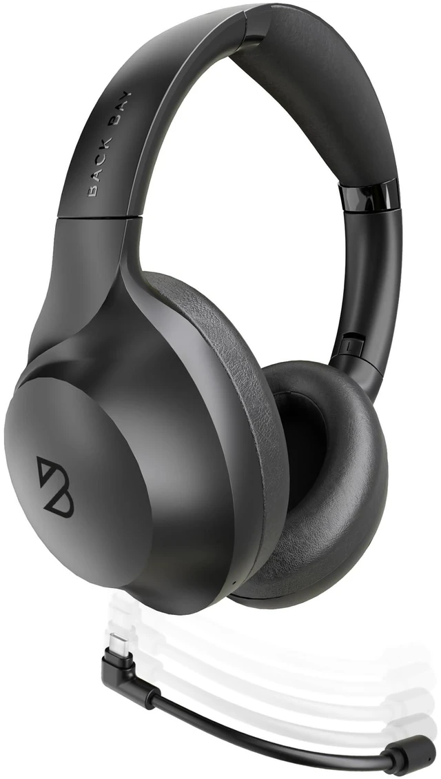 Main image of ClearCall 70, Bluetooth Headphones with Removabel Boom Mic | Over Ear Headphones with Mic, Work from Home Headset with Mic, Work Headphones Wireless Bluetooth, Boom Mic