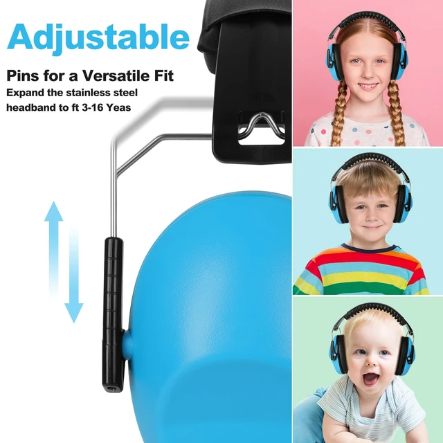 Alt view image 3 of 7 - Noise Cancelling Headphones for Kids/Toddler 28dB SNR Ear Muffs | Kids Ear Protection Noise Reduction Earmuffs for Children, Hearing Protection for Monster Jam, Concerts, Fireworks, Autism