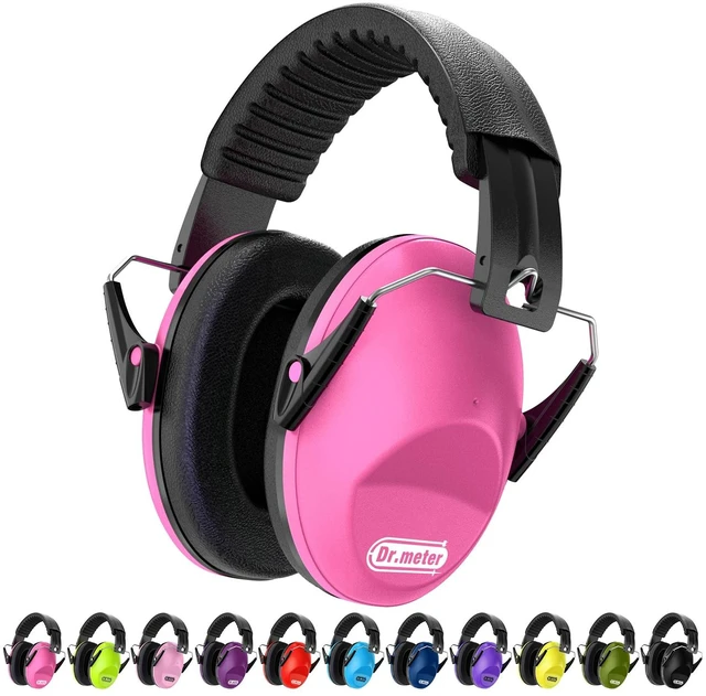 Main image of Ear Muffs for Noise Reduction Kids Noise Cancelling Headphones | SNR27.4 Kids Ear Protection Earmuffs for Monster Truck, Airplane, Fireworks, Concerts and Kids Autism Sensory Ear Covers Rose