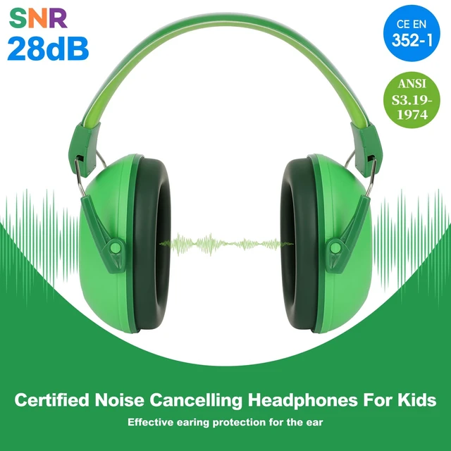 Alt view image 2 of 7 - Noise Cancelling Headphones for Kids, Kids Ear Protection | 28dB SNR Noise Reduction Ear Muffs for Toddler/Children Hearing Protection for Monster Jam, Autism, Concerts, Fireworks