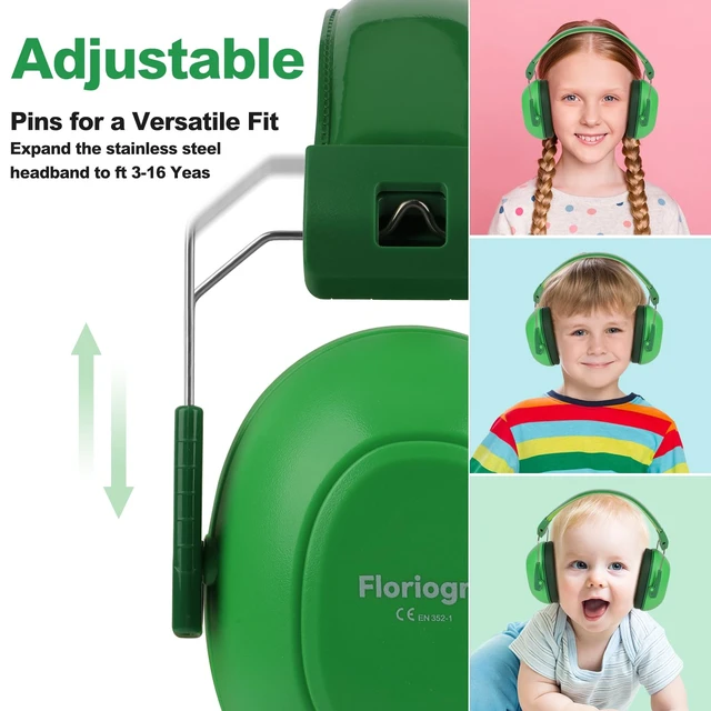 Alt view image 3 of 7 - Noise Cancelling Headphones for Kids, Kids Ear Protection | 28dB SNR Noise Reduction Ear Muffs for Toddler/Children Hearing Protection for Monster Jam, Autism, Concerts, Fireworks