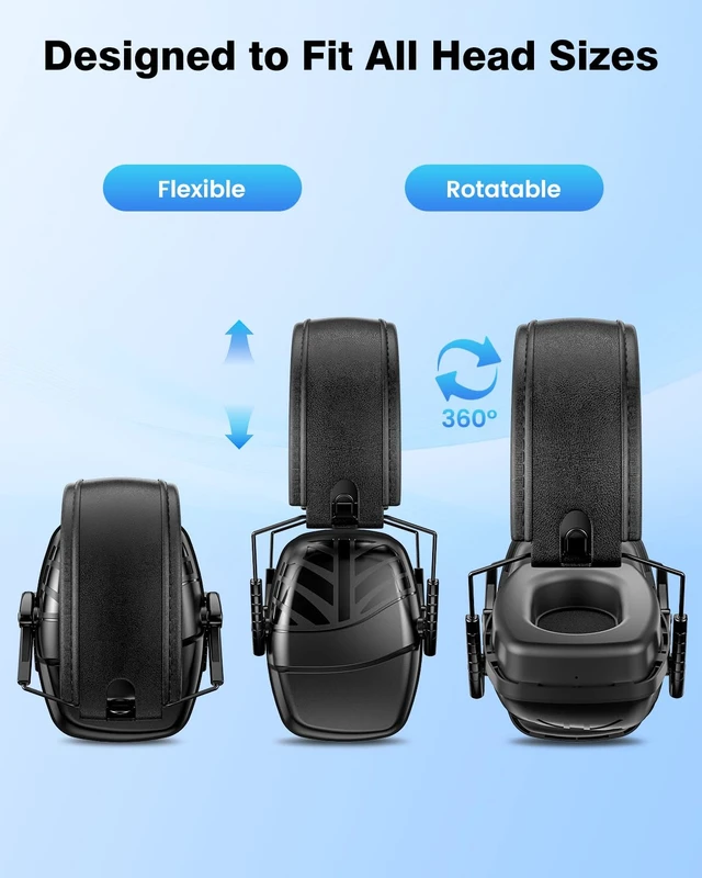 Alt view image 6 of 7 - Ear Protection SNR 35dB Hearing Protection Ear Muffs for Shooting