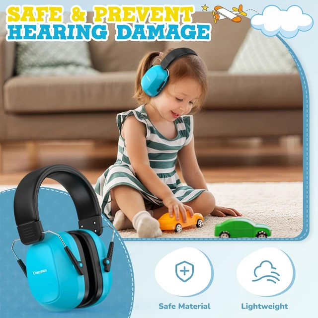 Alt view image 3 of 7 - Noise Cancelling Headphones for Kids, Noise Reduction Ear Muffs | 29dB SNR Safety Noise Reduction for Autism Sensory/Concentration Aid, Ear Hearing Protection for Fireworks/Event/Monster Jam