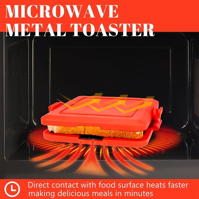 Alt view image 3 of 7 - Microwave Sandwich Maker - Microwave Toastie Sandwich Maker | 3-in-1 Toastie Panini Press with Dishwasher Safe Design No Electricity Needed Fast Cooking for Travel Friendly/Office/Home