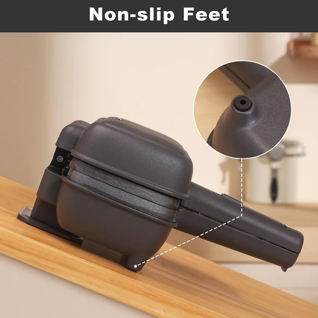 Alt view image 7 of 7 - Mini Sandwich Maker with Removable Plates: Portable Grilled Cheese Maker, Electric Breakfast Sandwichera with Non-Stick Plates, Hot Sandwich Maker Press for Cooking Breakfast, Grilled Cheese