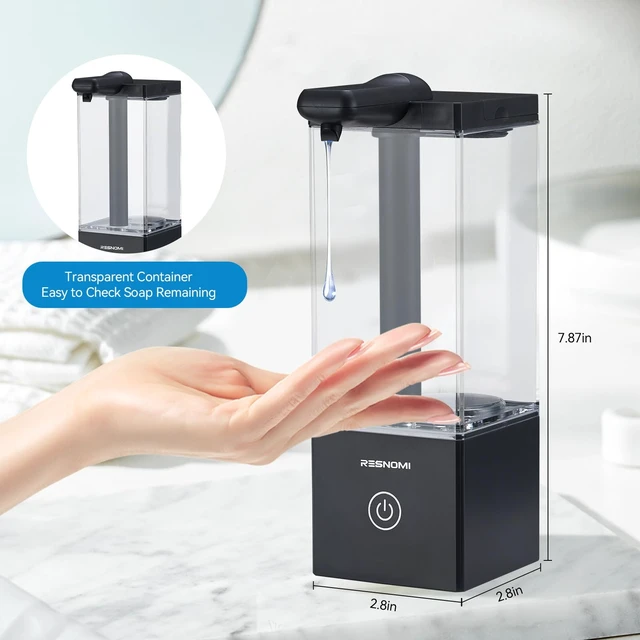 Alt view image 2 of 7 - Automatic Liquid Soap Dispenser Touchless,16.5oz/490mL,USB-C Rechargeable | Dish Soap Dispenser,0.25s fast sensor,3 Adjustable Dispensing Levels, Waterproof ,Wall Mounted,for Bathroom, Kitchen, Office