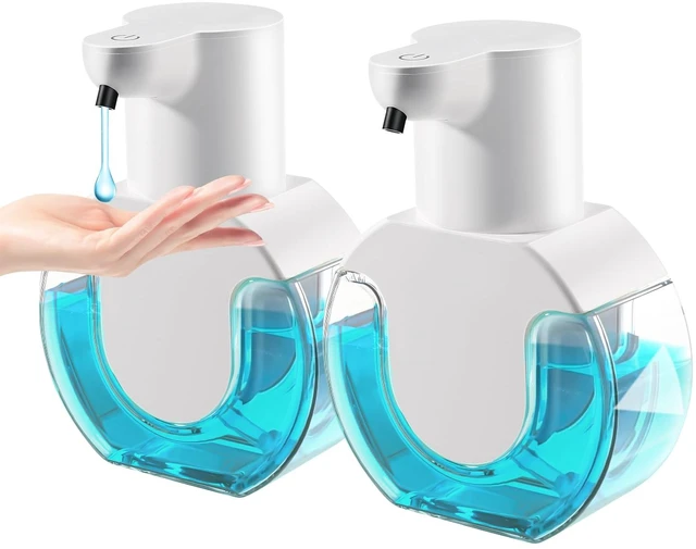 Main image of 2 Pack Automatic Liquid Soap Dispenser,14.2oz/420ML Touchless Automatic Soap Dispenser,Rechargeabled Wall Mounted Smart Pump for Bathroom Kitchen