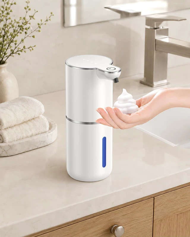 Main image of Automatic Foaming Soap Dispenser Touchless, 4 Adjustable Levels | Foam Soap Dispenser 380ML, USB Charging Wall Mount for Kitchen & Bathroom, IPX5 Waterproof