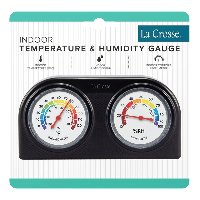 Alt view image 5 of 5 - 104-288 Analog Thermometer and Humidity Gauge