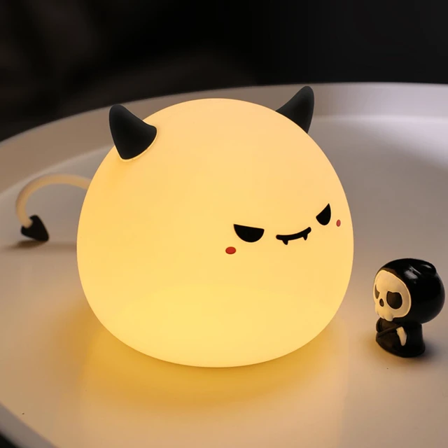 Main image of Cute Monster Night Light,Soft Silicone Breastfeeding Nursery Lamps | Soft Silicone Lamp 3 Level Dimmable Changing Rechargeable Portable Kawaii Lamps,Bedside Lamp for Baby and Toddler,Boy Girls