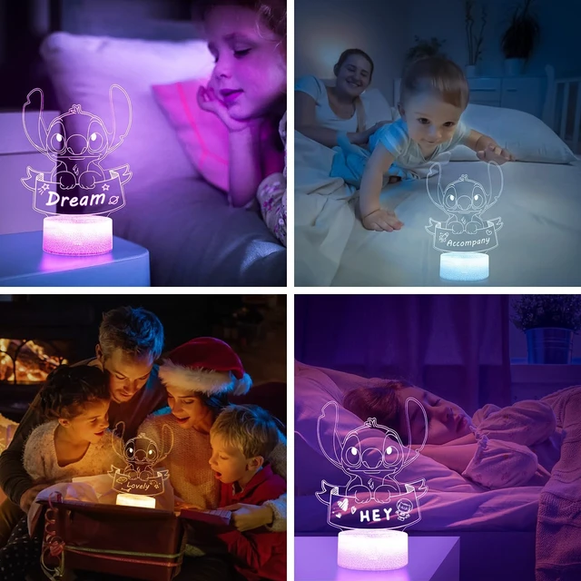 Alt view image 6 of 7 - Custom Night Light: 16 Colors DIY Personalized 3D Illusion Lamp with Remote Control, Anime Bedside Lamp, Merch Gifts Stuff for Girls Kids Room Decor Birthday Decorations Christmas Holiday