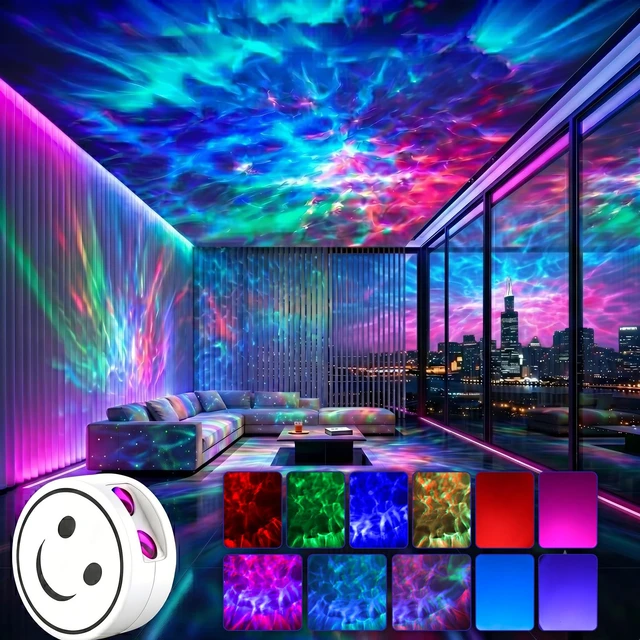 Alt view image 2 of 7 - Galaxy Projector Night Light Lamp for Kids Bedroom | Galaxy Light Projector with Timer and Remote, Gift for Teens, Gifts for Girls, Boys, Adults, Christmas, Birthday
