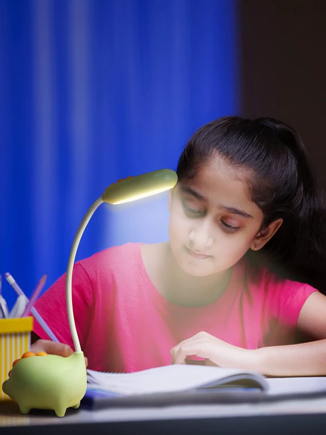 Alt view image 7 of 7 - LED Desk Lamp, Dinosaur Night Light for Kids, Cute Bedside Reading Light | Touch Control, 3 Color Modes, Adjustable Gooseneck, Nursery Room Decor Small Lights, Funny Gifts for Boys Girls Teens