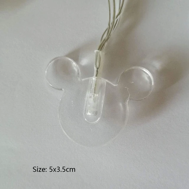 Alt view image 2 of 7 - 1.65m 10LEDs Decorative Cartoon Animal Mouse Night Mood Light Romantic Lamp for Home Indoor Bedroom Party Festival Décor(White)