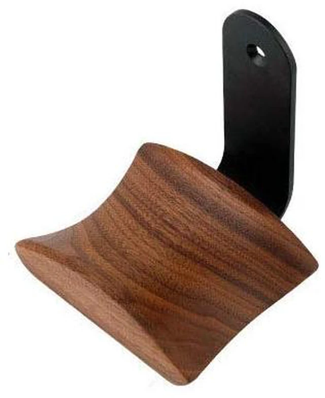 Main image of Headphone Hanger Headset Stand Hook Walnut Wood Headphone Holder Rack Hook Desk Tabletop Wall Mount Tape Under-Desk Headphone Hanger Holder, Universal Fit (Wall Mount)