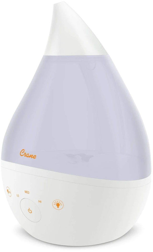 Main image of 4-in-1 White Drop Ultrasonic Cool Mist Humidifier with Sound Machine, Night Light, Aroma Tray, 1 Gallon Top Fill White
