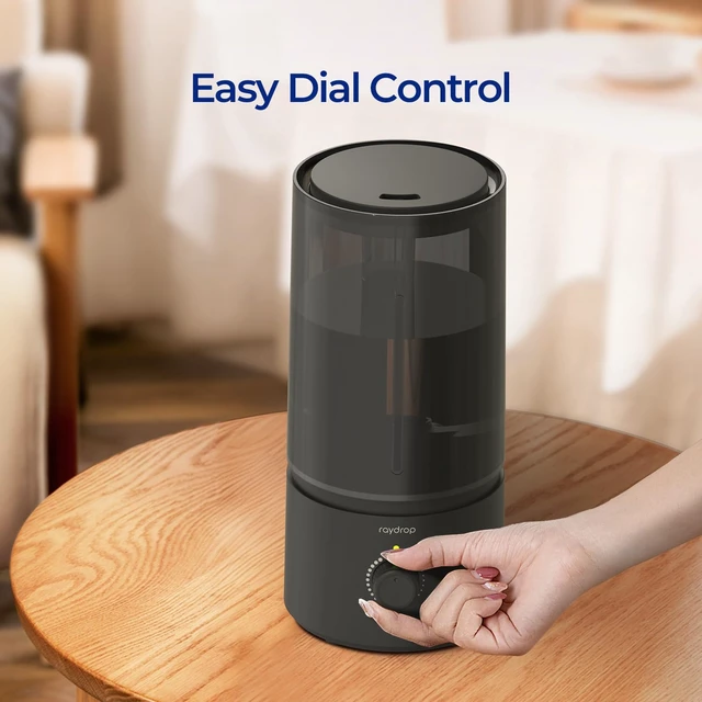 Alt view image 5 of 6 - Humidifiers for Bedroom, Cool Mist Humidifiers for Babies, 1.70L Quiet Ultrasonic Humidifier, Space-Saving, Filterless, Auto Shut Off - (0.45 Gallon, US 110V)